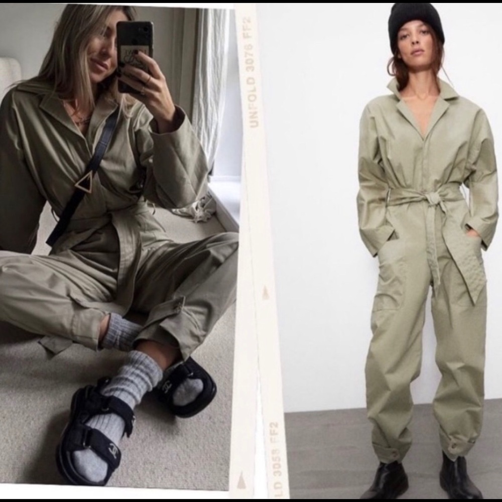 Zara Long Belted Jumpsuit